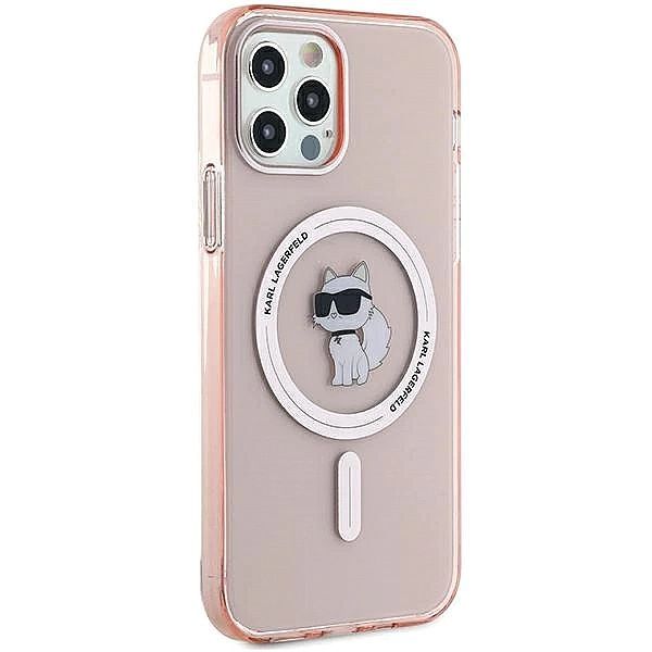 Etui Karl Lagerfeld Iml Choupette MagSafe na iPhone 12/12 Pro - różowe