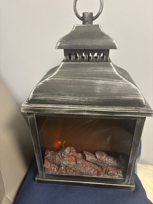 Latarnia led kominek na baterie