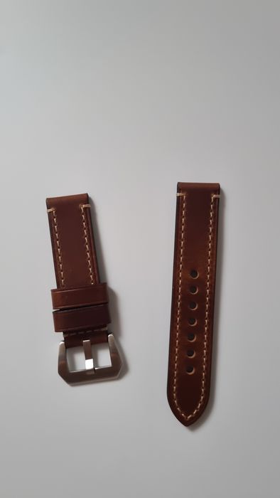 Pasek do zegarka EACHE dla mężczyzn, klasyczny, 22 mm, skórzany, wosko