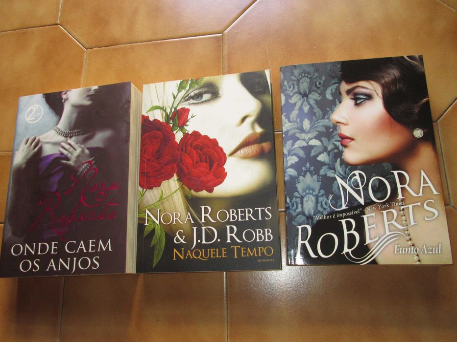 3 livros da escritora  Nora Roberts