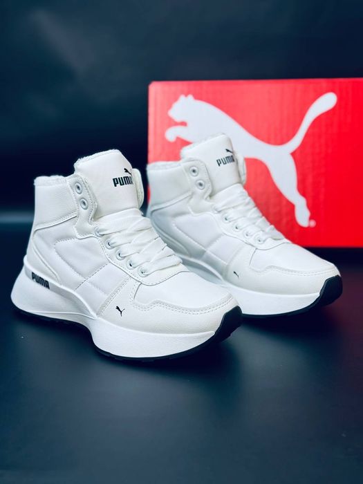 Женские кроссовки Puma Белые зимние кроссовки Пума
