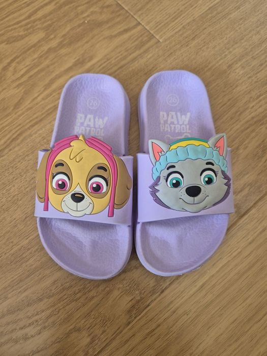 Fioletowe klapki r. 26 Paw Patrol psi patrol