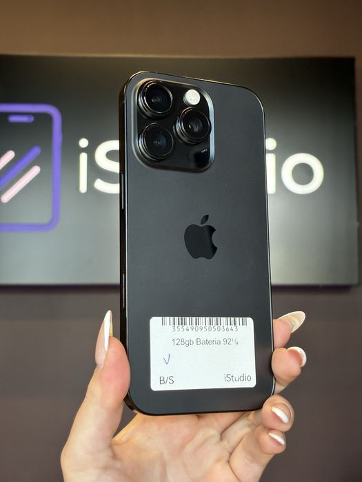 iPhone 16 Pro 128GB Tytan Czarny- Stan bardzo dobry – Raty 0% – Wysyłka / Odbiór Warszawa GWARANCJA 12 MIESIĘCY!!!