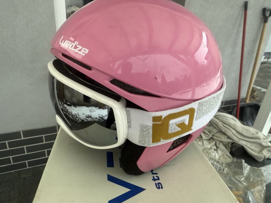 Kask narciarski, snowboardowy Wed’ze + google. Polecam