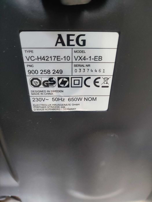 Aspirador de saco AEG VX4 - A