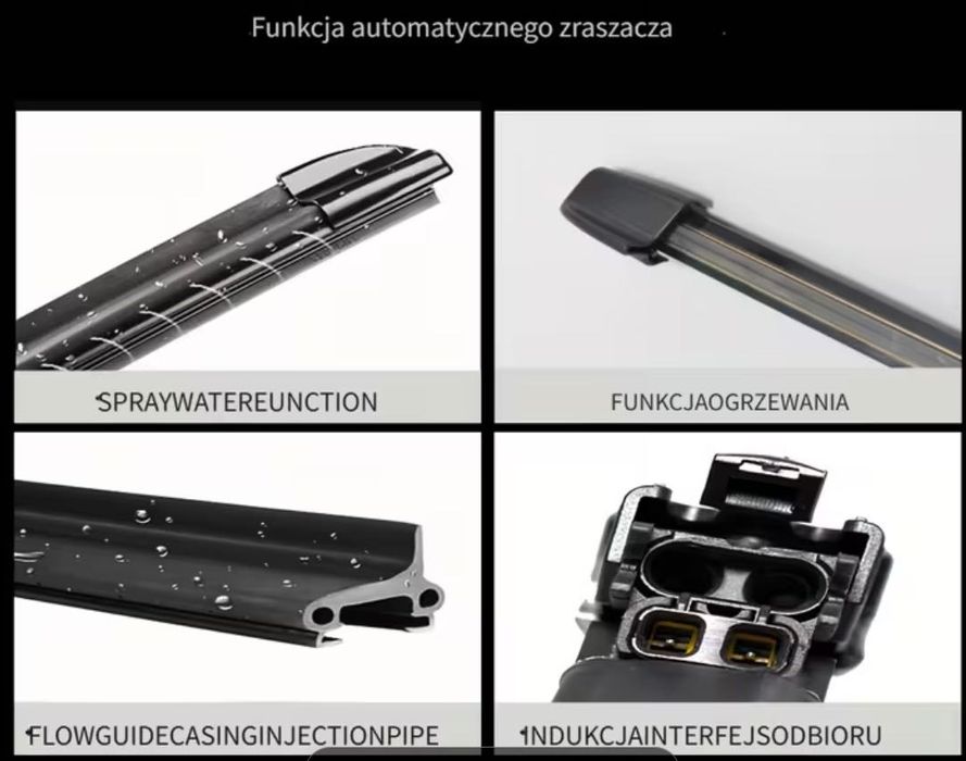 Mercedes W222 MAGIC VISION CONTROL Grzane spryskiwacz w piórze wyciera