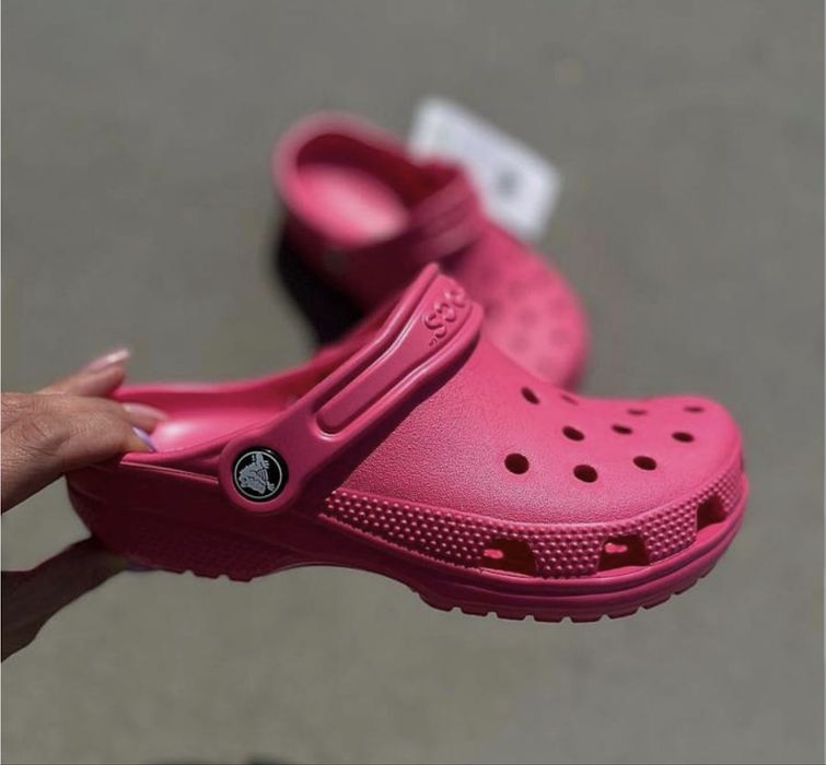 Crocs kids classic крокси дитячі на дівчинку білі молочні рожеві бузок