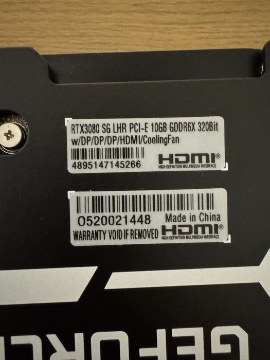 Placa Grafica Galax RTX 3080 10gb