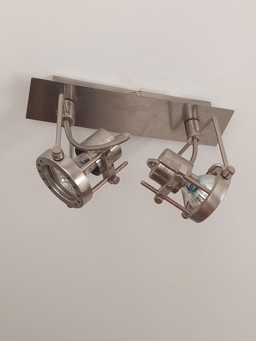 Lampa sufitowa i kinkiet inox