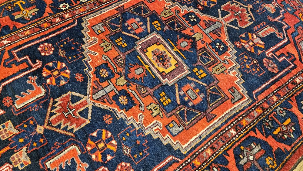 Hamadan, oryginalny stary perski dywan ręcznie tkany 130x204