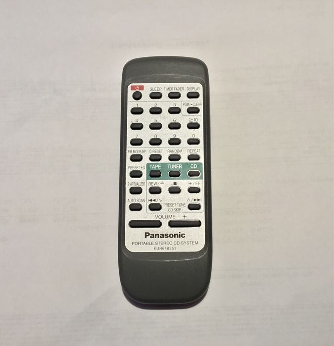 Panasonic pilot Oryginalny Portable Stereo CD system