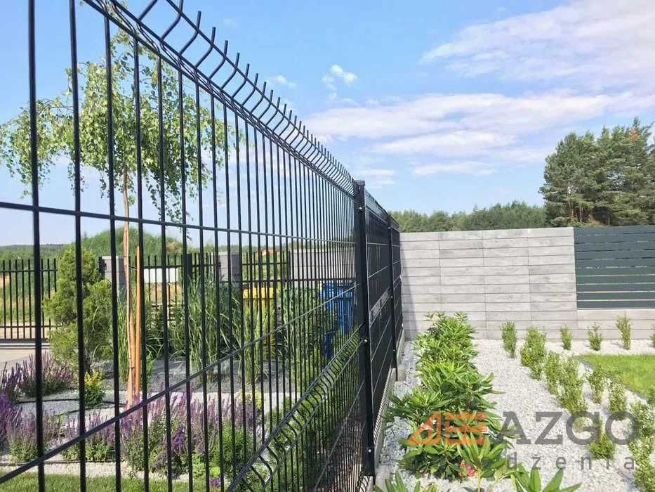 Panel Ogrodzenie panelowe 3D płot siatka 3D słupki panele podmurówka