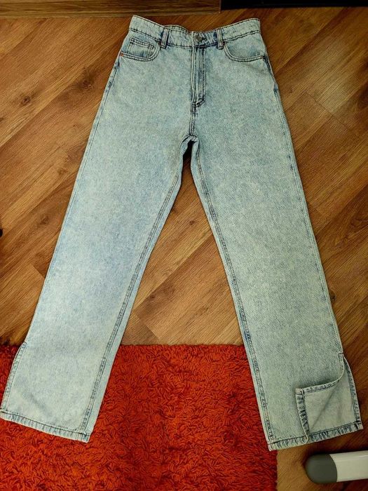 Джинсы wide leg с разрезом. 38 р. Бренд FB Sister, Германия