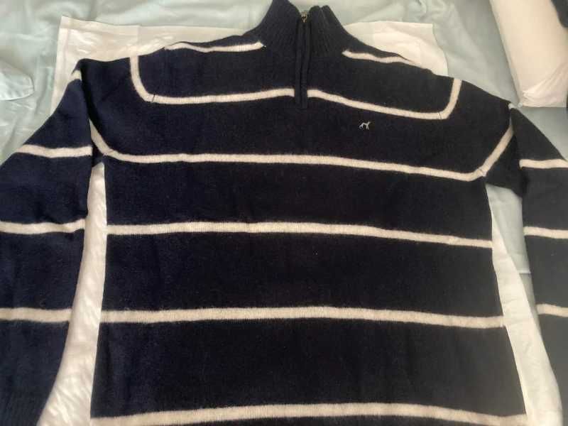 Camisola manga comprida 100% lã Sacoor Brothers tamanho L