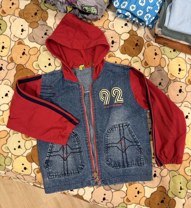 Великий пакет одягу та взуття на хлопчика 3-4 роки