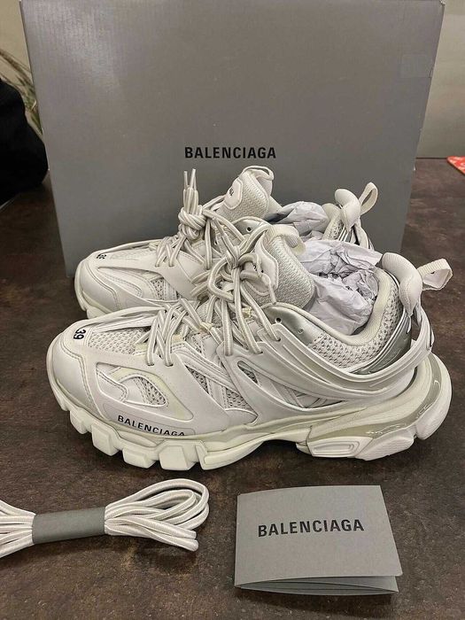 Мужские кроссовки Balenciaga Track "White" Premium. Размеры 40-46