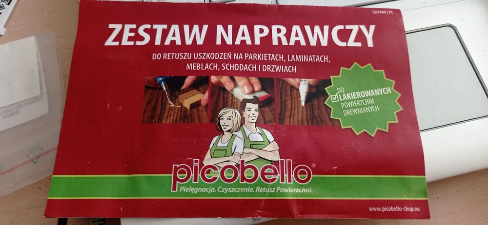 Zestaw naprawczy do powierzchni lakierowanych drewnianych