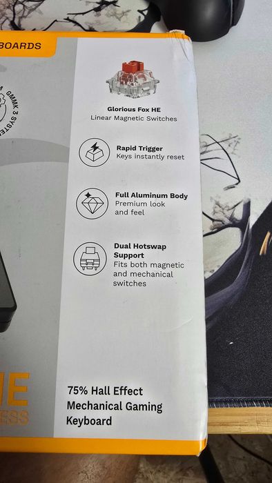 Glorious GMMK 3 PRO HE Wireless (Hall Effect) – Como Novo