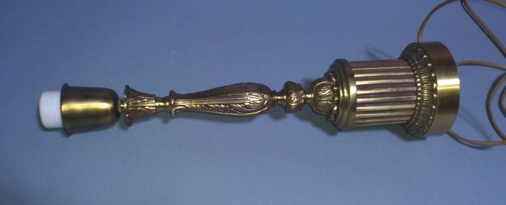 Skandynawski design lampa stołowa styl empire Einar Bäckström mosiądz