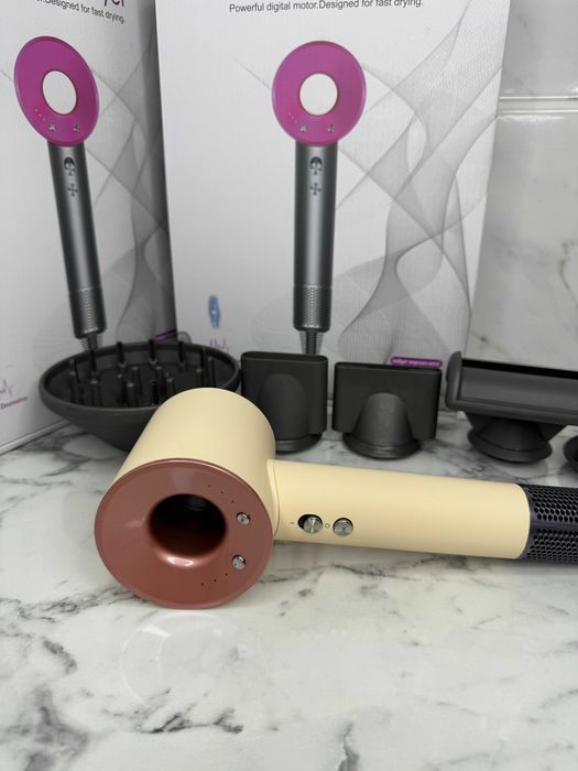 Дайсон сакура + 5 насадок фен Super Hair Dryer з іонізацією