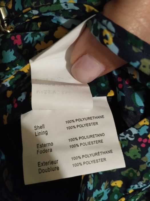 Parka azul reversível nova