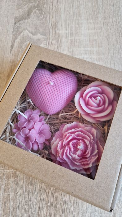 Zestaw  świec sojowych - wanilia