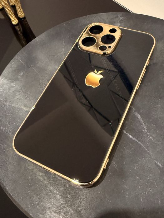 Etui Case  na iPhonea  16 PRO MAX  4 kolory - złoty pomarańcz róż czar