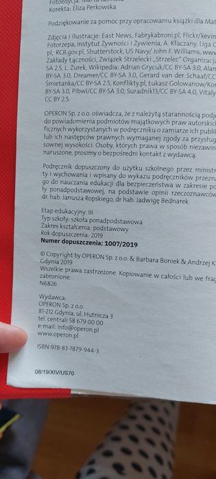 Edukacja dla bezpieczeństwa  podręcznik