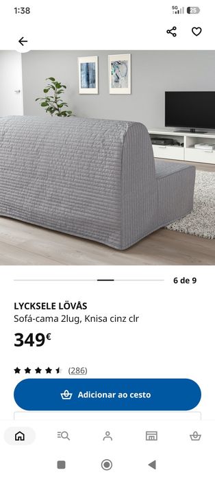 Sofá cama lycksele lovas IKEA