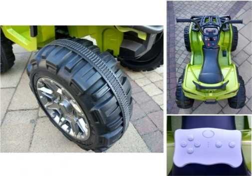 Duży QUAD światła led koła EVA pilot 2.4GHz SKÓRA samochód elektryczny