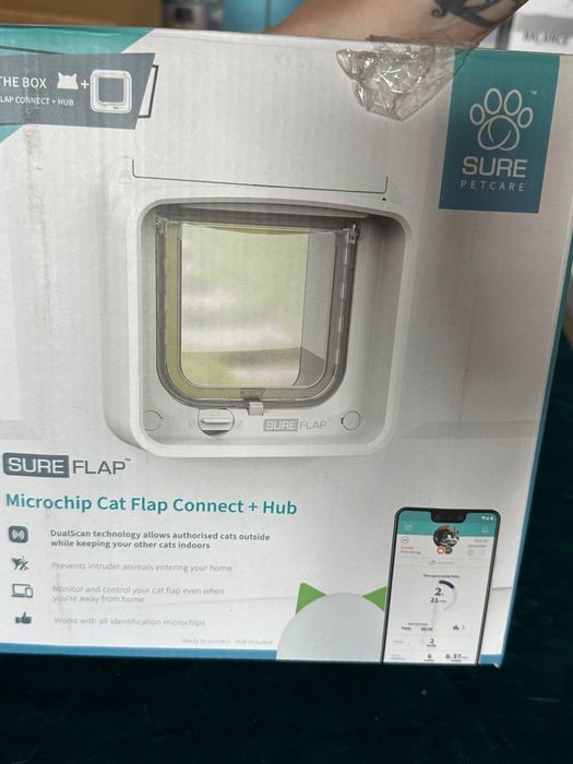 SureFlap Microchip Cat Flap Connect +Hab розумні дверцята для кота