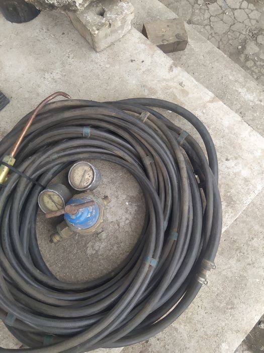 Кислородний шланг с горелкой и редуктором