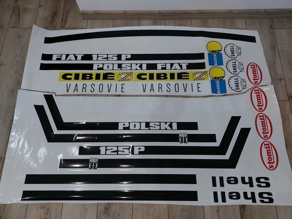 Naklejki samochodowe Fiat 125p