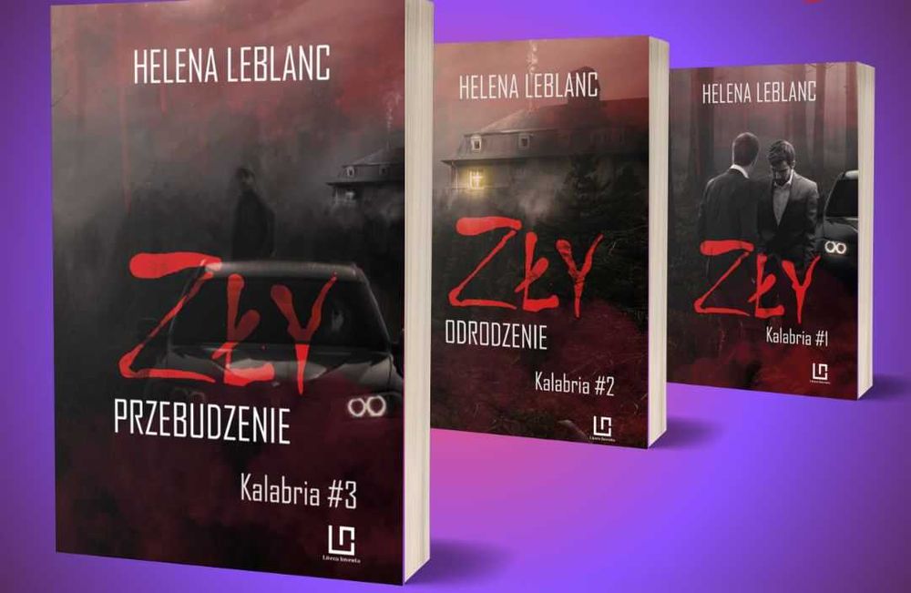 TRYLOGIA ZŁY (Kalabria), Helena Leblanc - 3 nowe książki/autograf