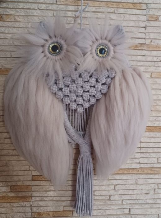 Sowa makrama boho