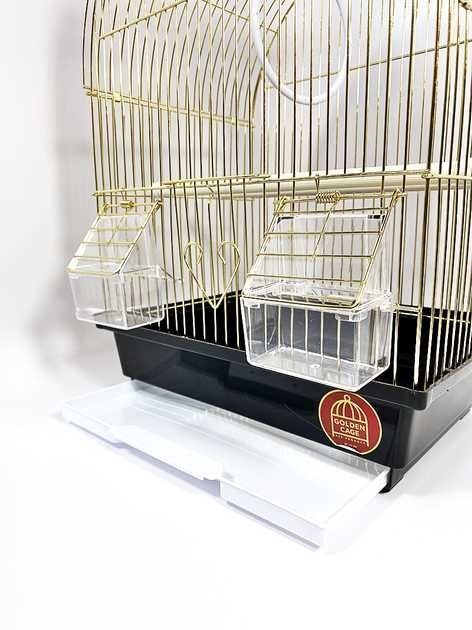 Компактная золотая клетка для попугая, AV100G. Очень дешево!