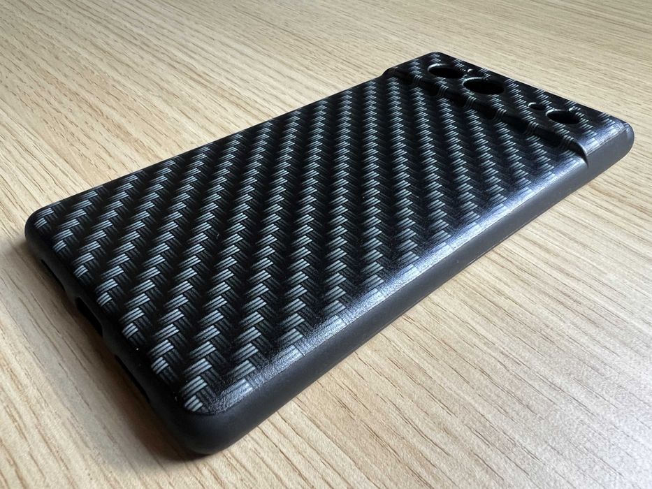 Google Pixel 6 чохол чорний "Carbon" м'який пластик чехол