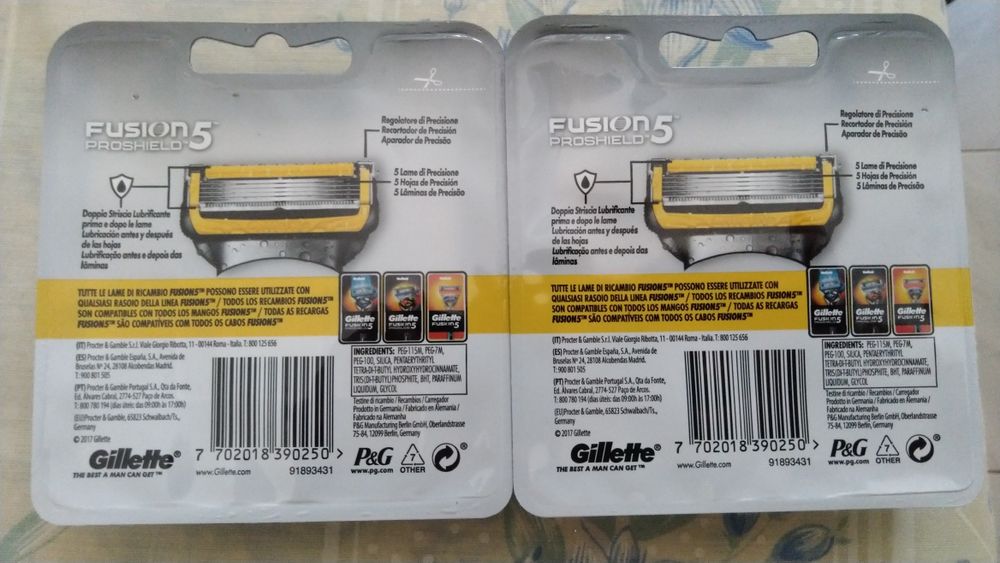 Recargas Gillette Fusion 5 e Fusion 5 Proshield