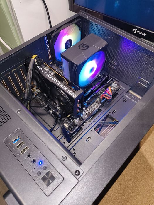 Okazja !!! Komputer do Gier RTX5060 8gb Ryzen5 16gb ram dysk 1tb ssd