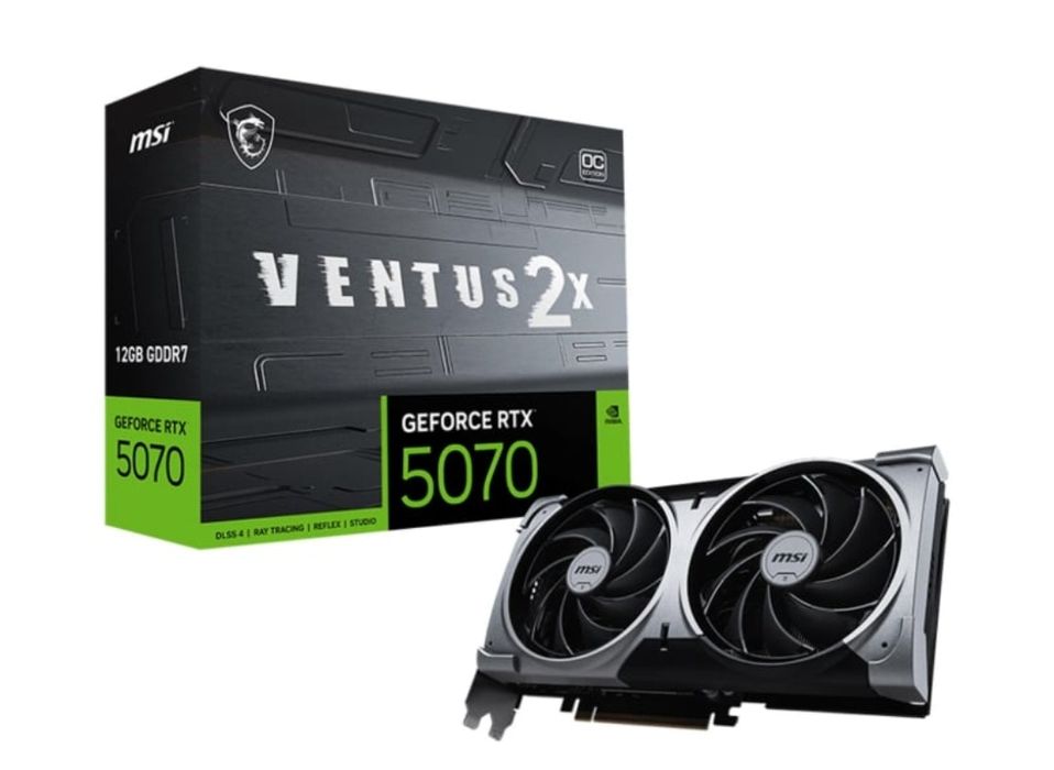 MSI GeForce RTX 5070 Ventus 2X OC 12GB karta graficzna gwarancja