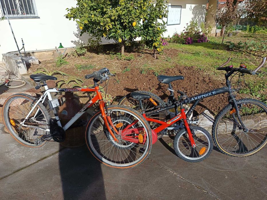 Bicicletas  de adulto e crianças