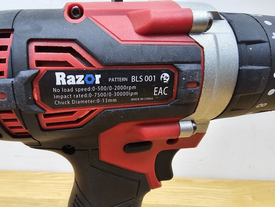 90Nm Шуруповерт Ударный Razor BLS-001 13м Патрон Бесщеточный Мощный