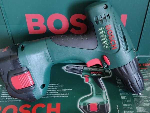 Б/у аккум.дрель Bosch PSR 1200 в кейсе/полный комплект-отлич.состояние