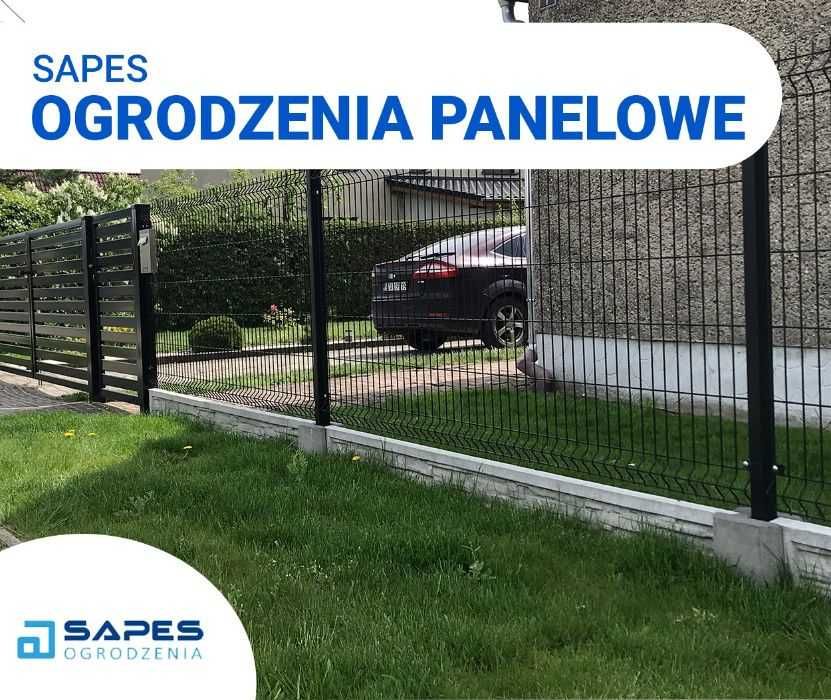Ogrodzenie panelowe, panel ogrodzeniowy 3d ocynk ogniowy fi5