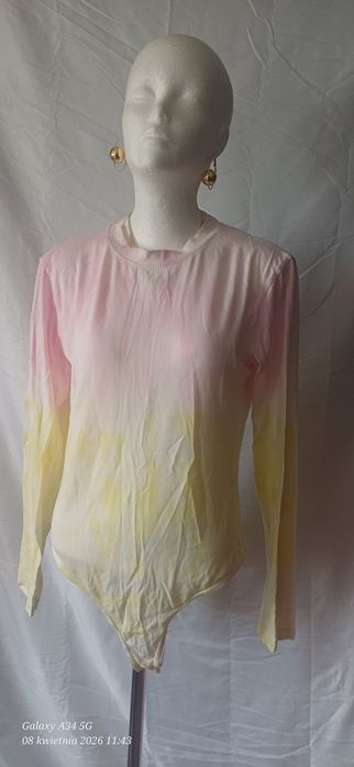 Body damskie L Missguided bawełniane tie dye długi rękaw