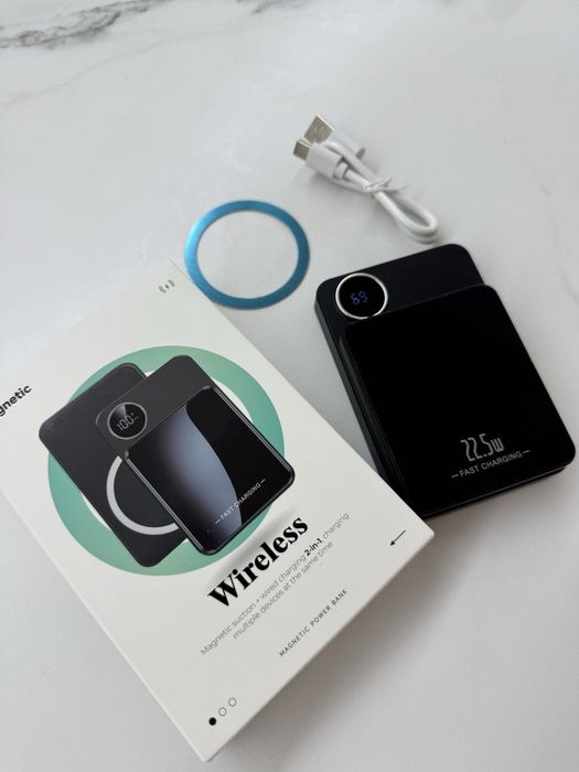 PowerBank MagSafe 10000 MAh 22,5W Q9 повербанк магсейв бездротова