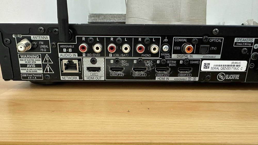 Pioneer VSX-S520 Recetor AV 5.1 (Wi-Fi, Bluetooth, 4K - Edição Slim