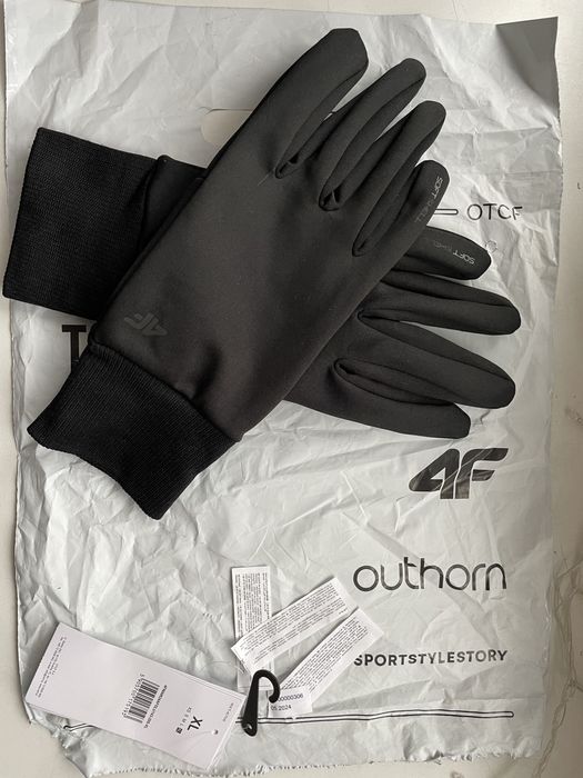 Перчатки softshell Touch Screen uniseks черные