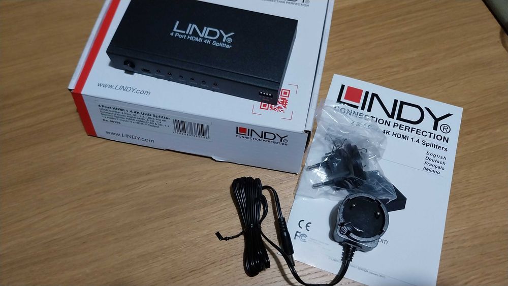 Divisor LINDY de 4 entradas HDMI