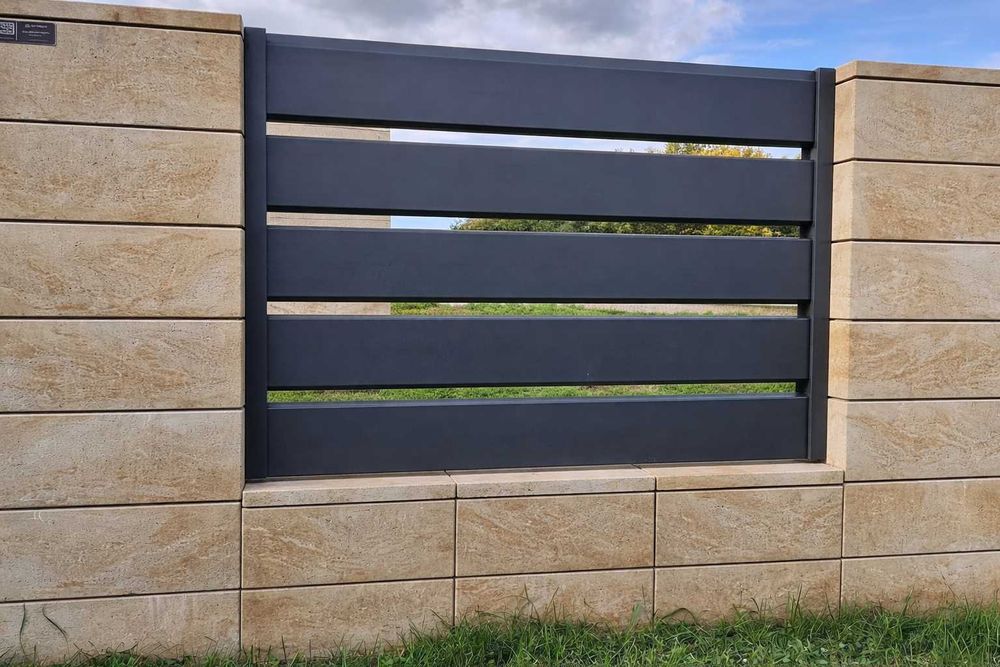 Sztachety metalowe, Ogrodzenie palisada, Żaluzje, Panele, Lamele 14/19 cm Panel Przęsło  Na Wymiar! Kazimierza Wielka Nowość!